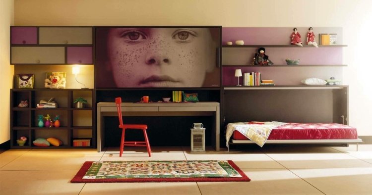 Înfrumusețați camerele copiilor cu imagini de fundal foto Mobilier pepinieră idei decor covor pat