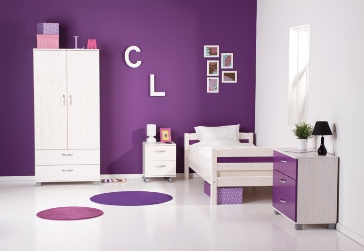 Cameră modernă pentru fete, cu mobilier din lemn de stejar Camera pentru copii fata 2015 roz pat decor idei moderne