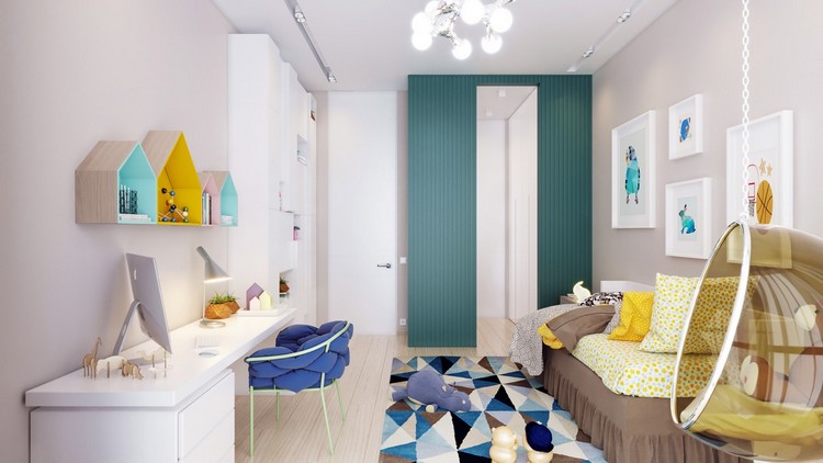 camera pentru copii-design-exemplu-culori-deco-tapiserie
