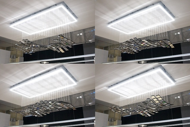 lampă de design cinetic oled module coregrafie cameră tavan kinetic oled design lamp coregrafie cameră tavan