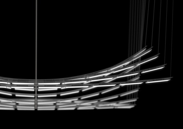 manta rhei moderne oled light modules plutesc fără zgomot în aer Modulele de corp de iluminat moderne manta rhei plutesc în aer