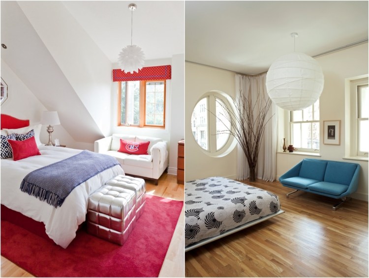 canapele-mici-dormitoare-2-locuri-in fata ferestrei