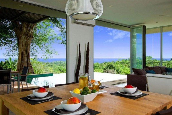 zonă de luat masa eco-vilă din Costa Rica vilă ecologică în zona de luat masa din Costa Rica