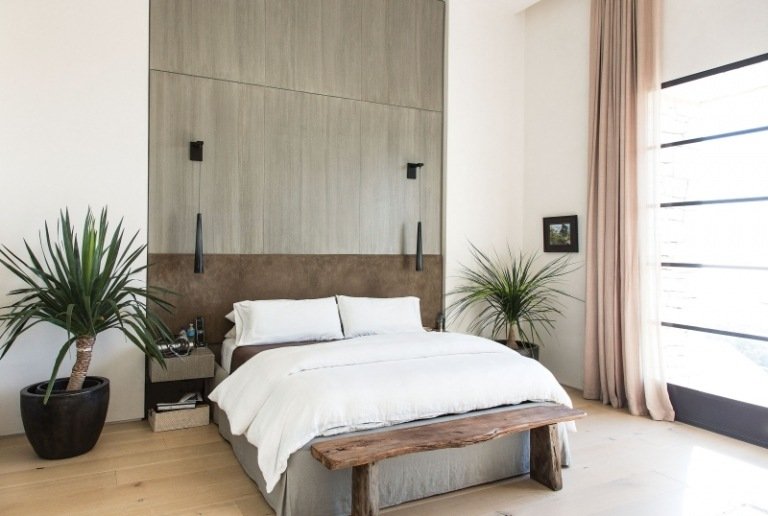 Tăiță de lemn supradimensionată pe perete Idei de proiectare a panourilor metalice pentru paturi pentru tăblie