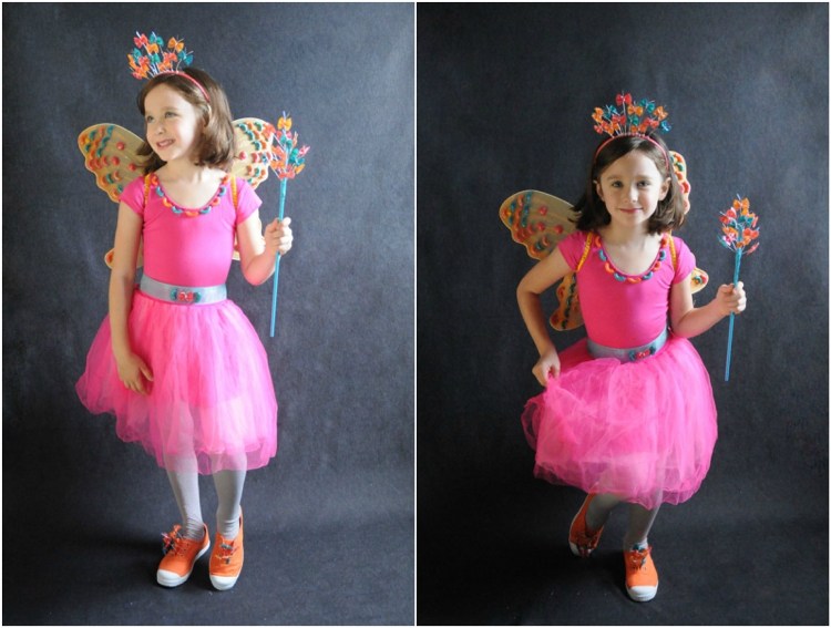 costum tinker fidea fluture roz zână