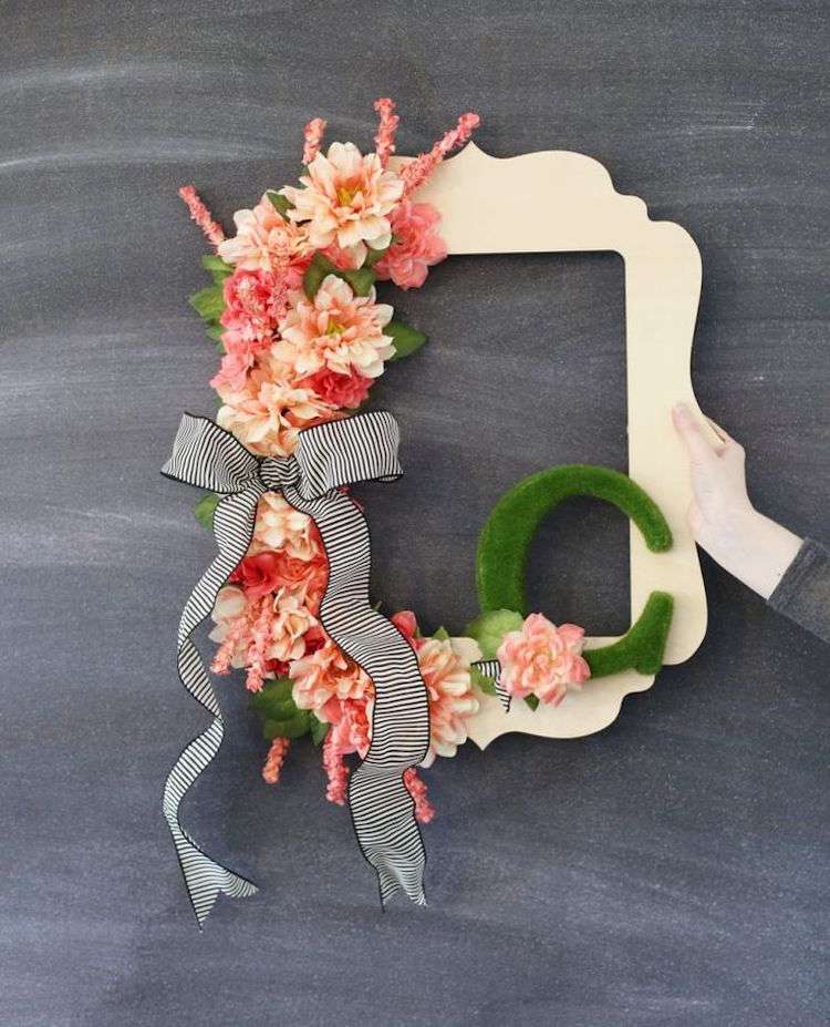 decorare-primăvară-creativă-creați-vă-coroană-cadru-de-lemn