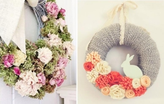 Paște primăvară decorare creativă simboluri iepuraș de Paște coroană de flori primăvară decorare creativă iepurași de Paști siluete simboluri coroană de flori