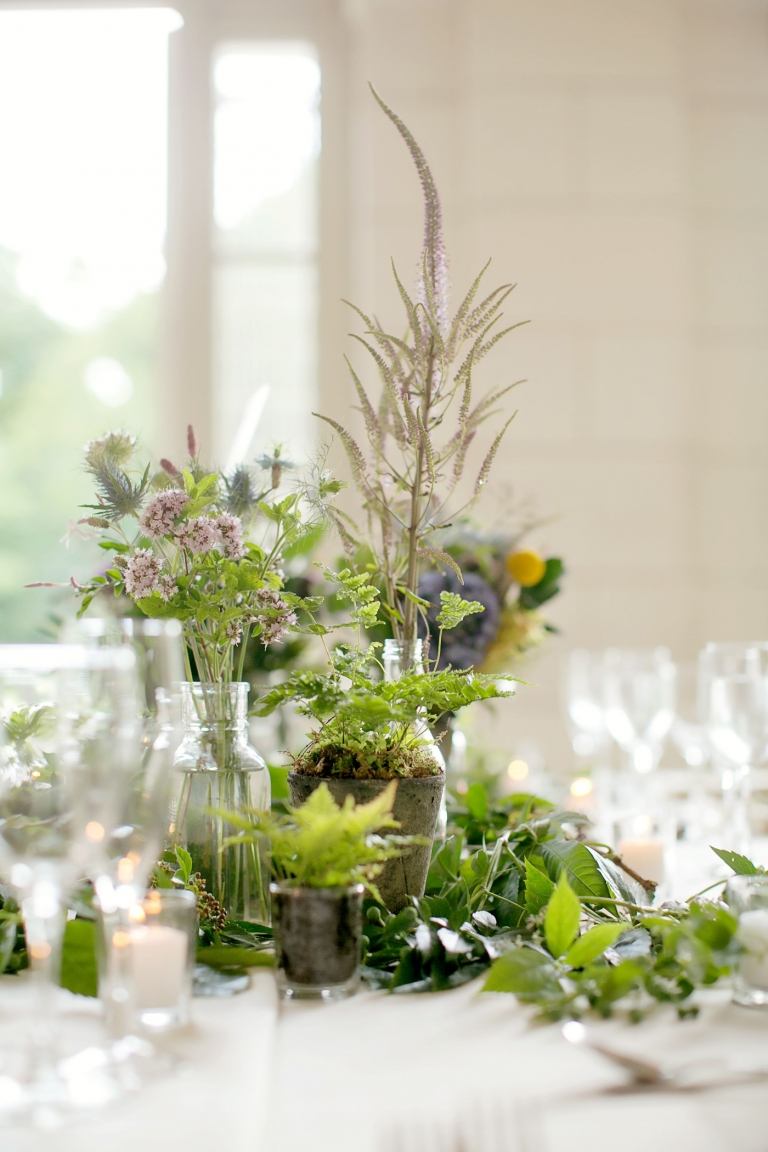 Combinați ierburile ca decor pentru fereastră de iedera