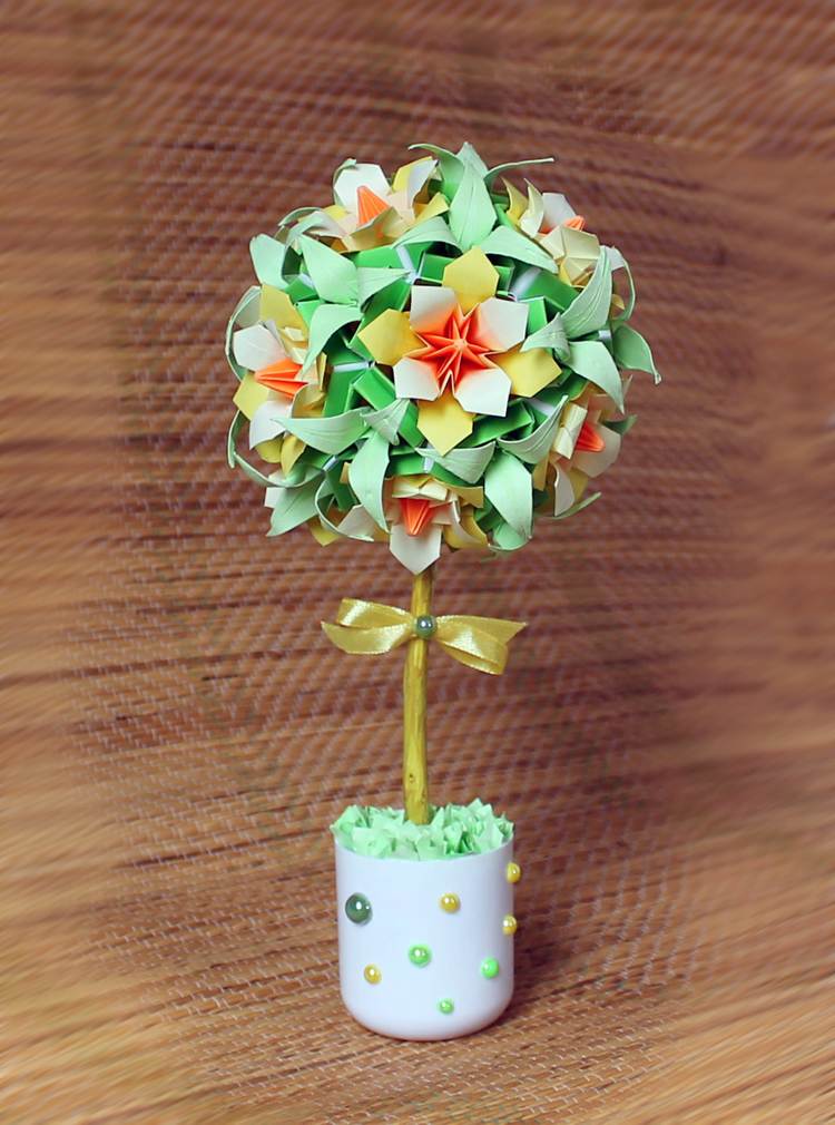 Cadou Arborele Kusudama Paște de primăvară