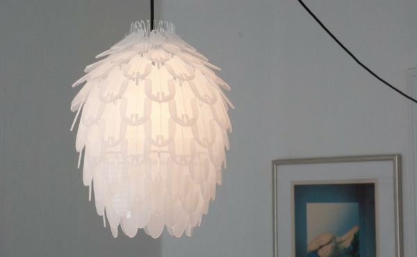 idee de design lampă suspendată albă design alb de lampă suspendată