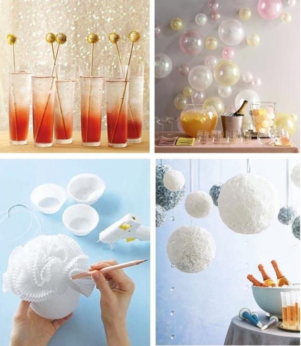 ultimul minut petrecerea de Revelion acasă bufet decor de masă