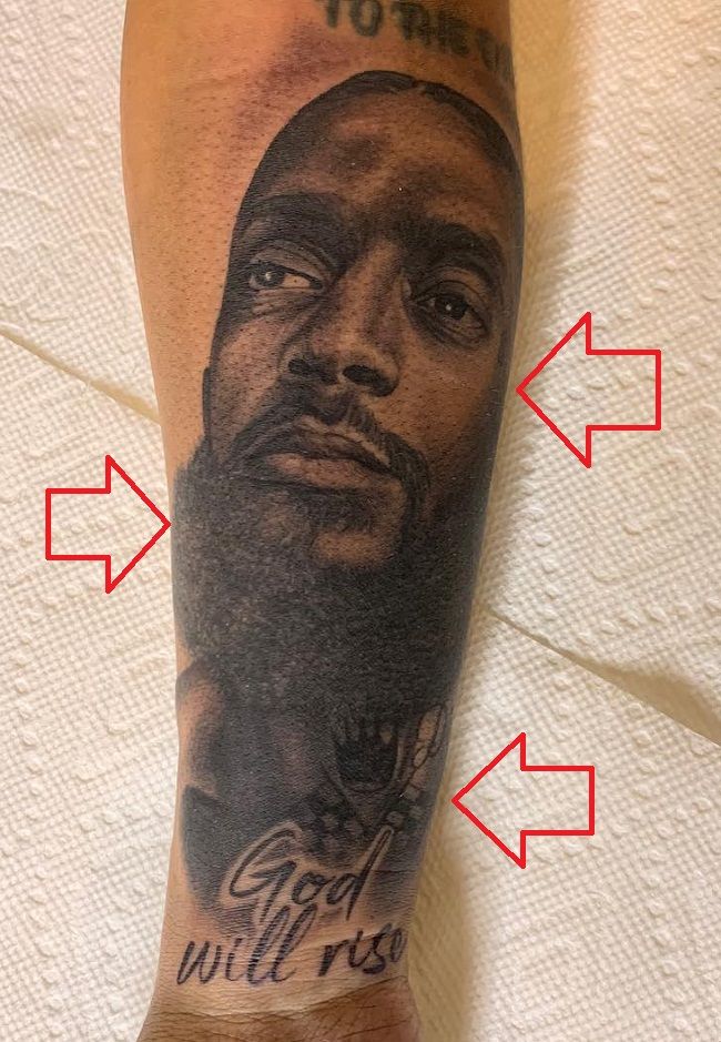Lauren London-Portrait de Nipsey Hussle