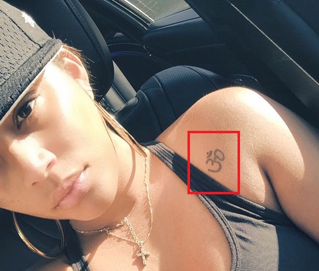 Lauren London-Tattoo-Pec