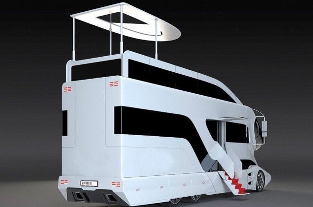 Motorhome elemment palazzo design punte exterior alb Motorhome elemment palazzo design punte alb exterior lux