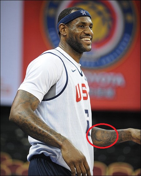Tatouage LeBron Prince James