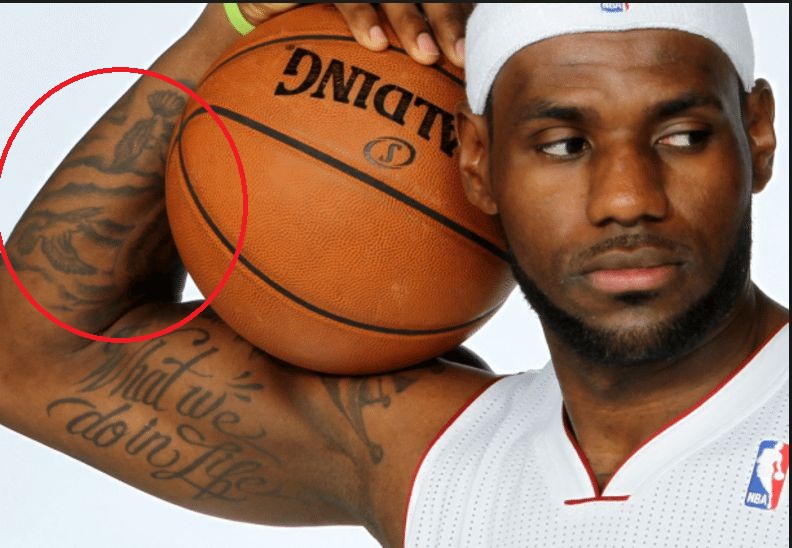 LeBron Birds Tattoo-