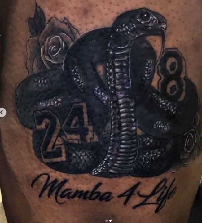 Tatouage LeBron Mamba 4 Life