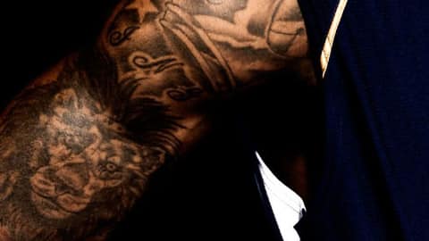 Tatouage tête de lion JeBron