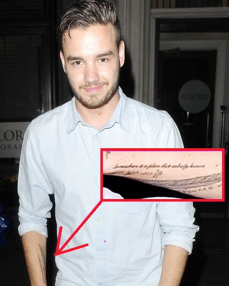 Tatuaggio sul braccio di Liam Payne