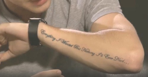 Liam Payne Tutto quello che volevo... Tattoo