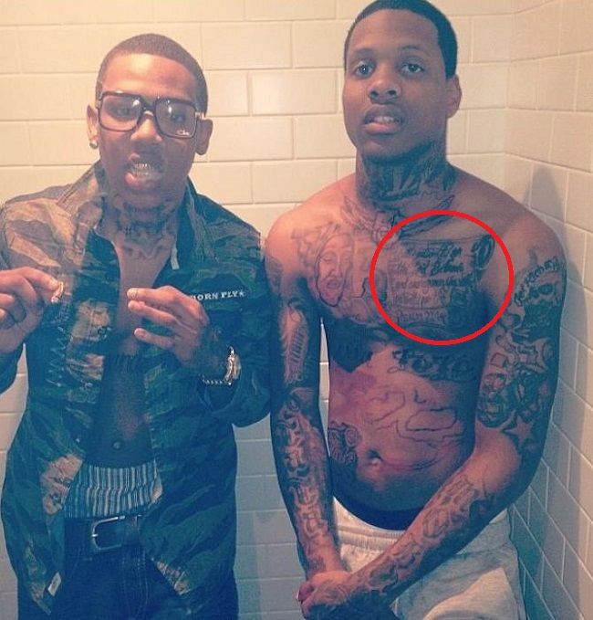 tatuagem lil durk-salm