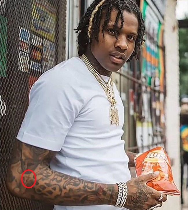 tatuagem de lil durk-cross