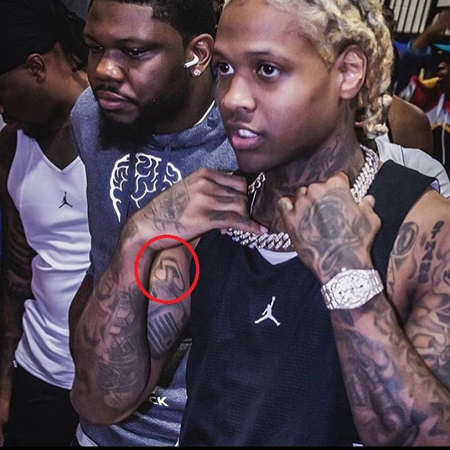 tatuagem de nota musical lil durk