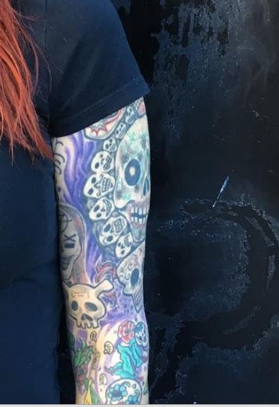 Tatuagem de caveira de lita