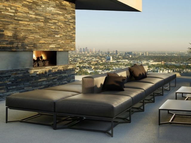 salon mobilier de grădină în aer liber relaxați pielea potrivită ștergeți ușor șemineul