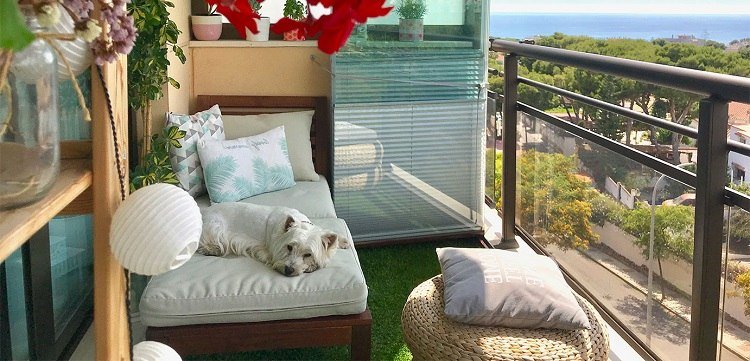 Zona de întindere pentru balcoane mici Tendințele mobilierului pentru balcon 2020