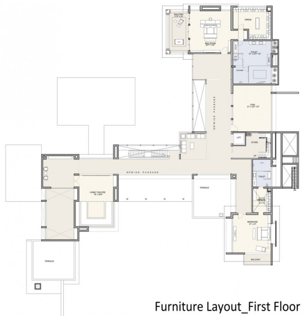 Plan de contur al casei de designer Schița casei de designer este deschisă