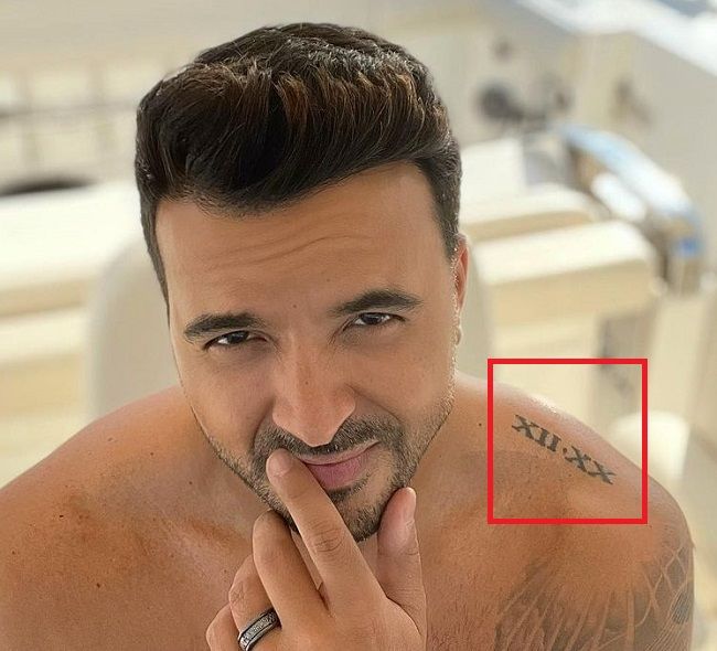 ルイスフォンシ-ローマ数字のタトゥー