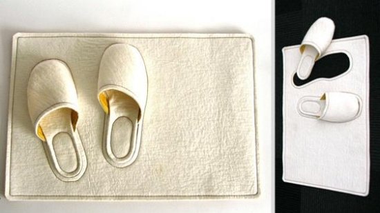 Flip flopps cu covoraș pentru ușă cu idei creative