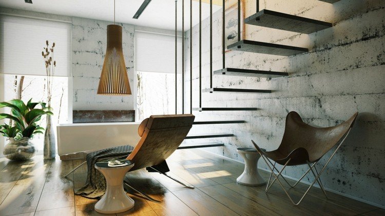 baie de lux subsol scari scaune moderne de parchet