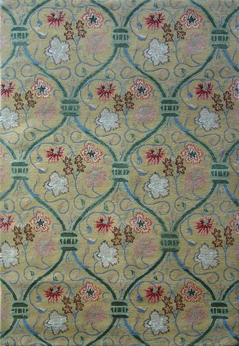 Spaliere în ornamente galbene-florale-design covor Design covor New Moon