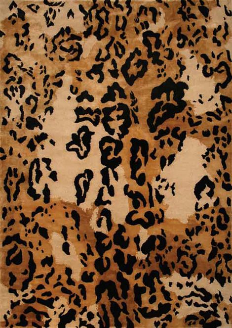 Ocelot în designul covorului de zăpadă-Luna nouă New Moon Design Carpet Asia Chinese Silk