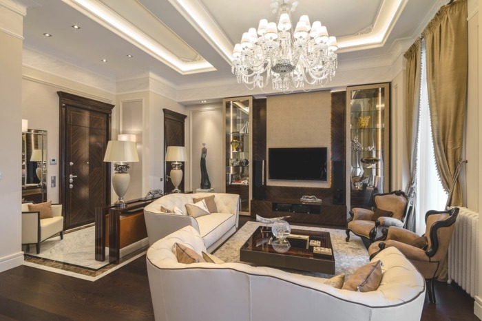 Apartament de lux de la NG Studio - eleganță atemporală în Italia perdele de sufragerie apartament de lux covor din lemn auriu perete de living