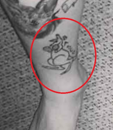 Tatuaggio Canguro Mac Miller con Guantoni da Boxe