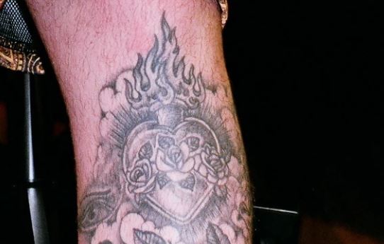 Mac Miller Burning Bottled Heart Tattoo