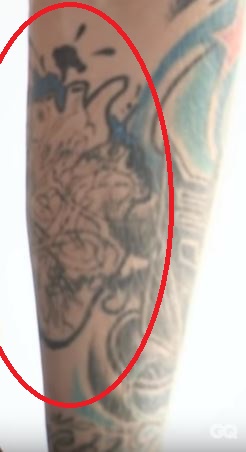 Tatouage coeur noir MGK