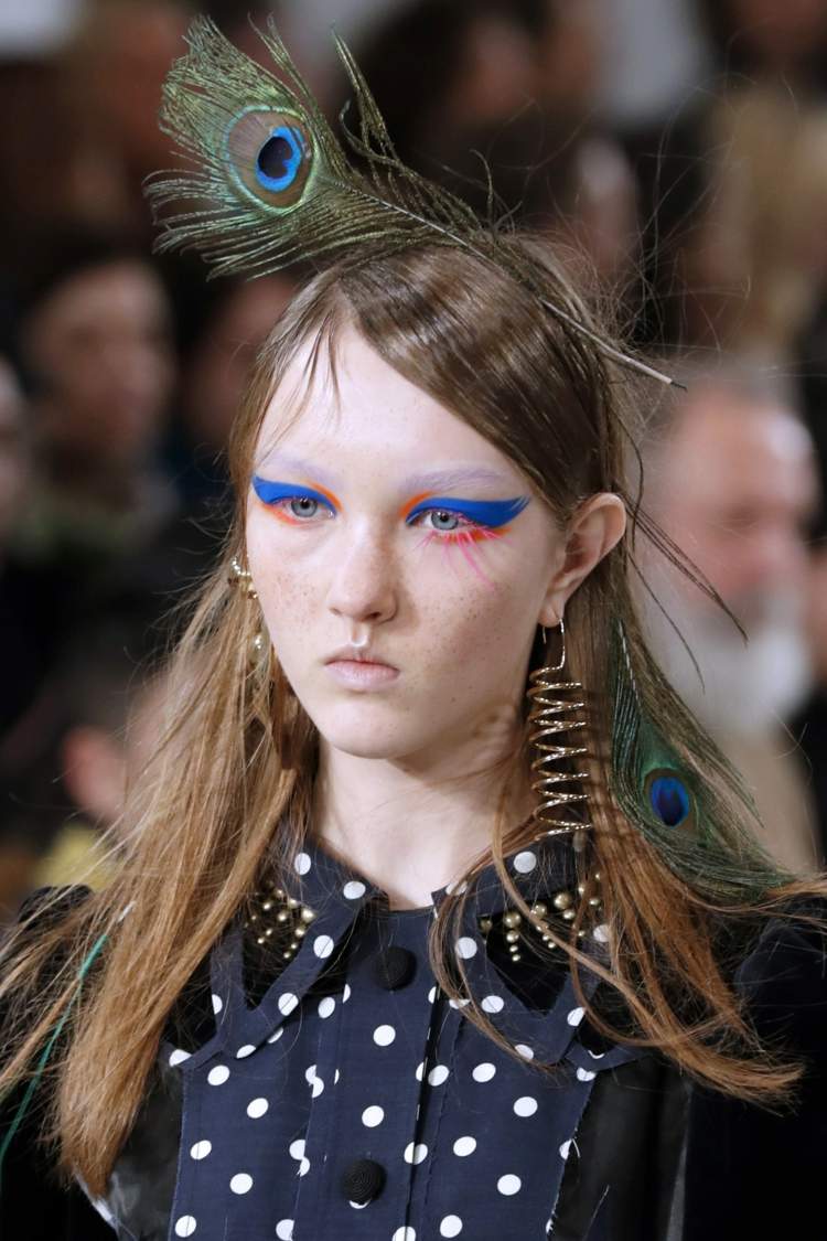 aspect tribal maisin margiela albastru portocaliu