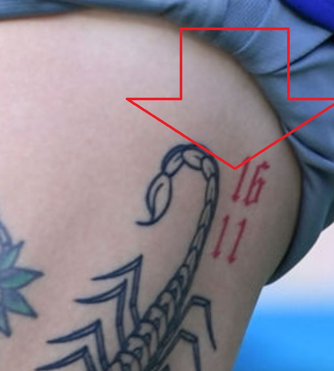 Tatuaggio alla coscia Marek