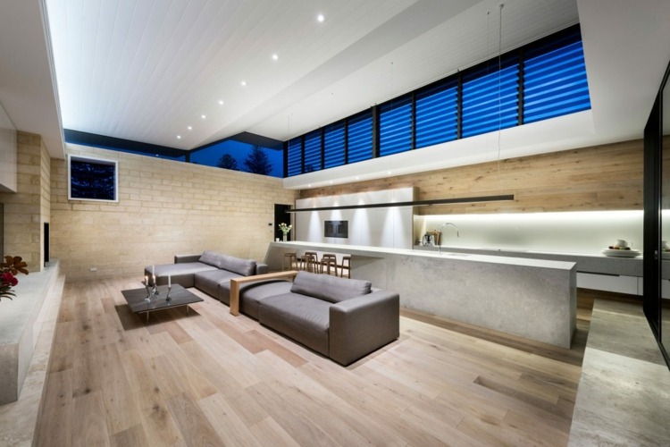 Idei de viață maritimă realizate din culori deschise și materiale naturale idei de viață maritimă masă de cafea - palete de culori neutre - lumini încastrate