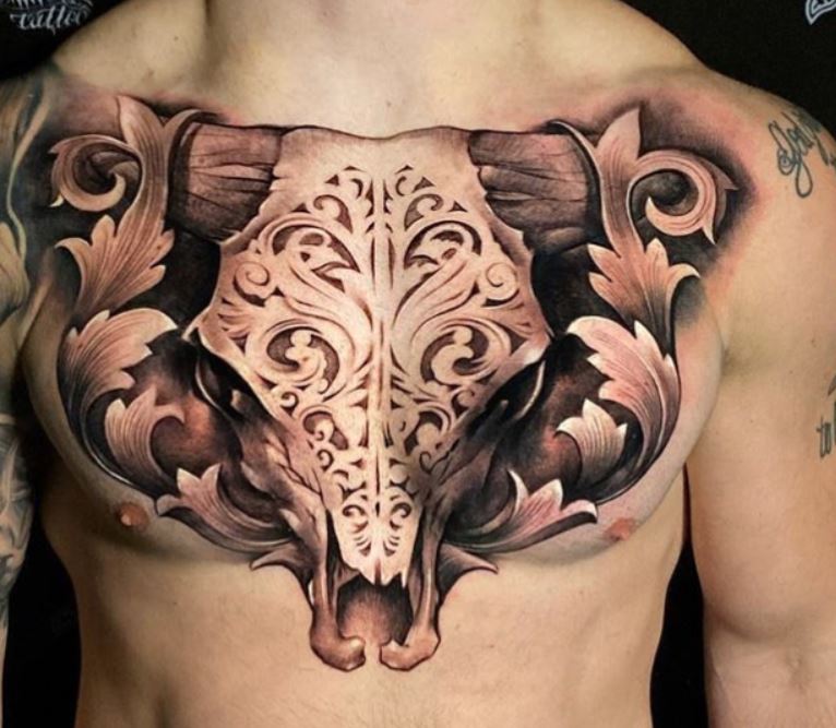 Peça de peito de tapete