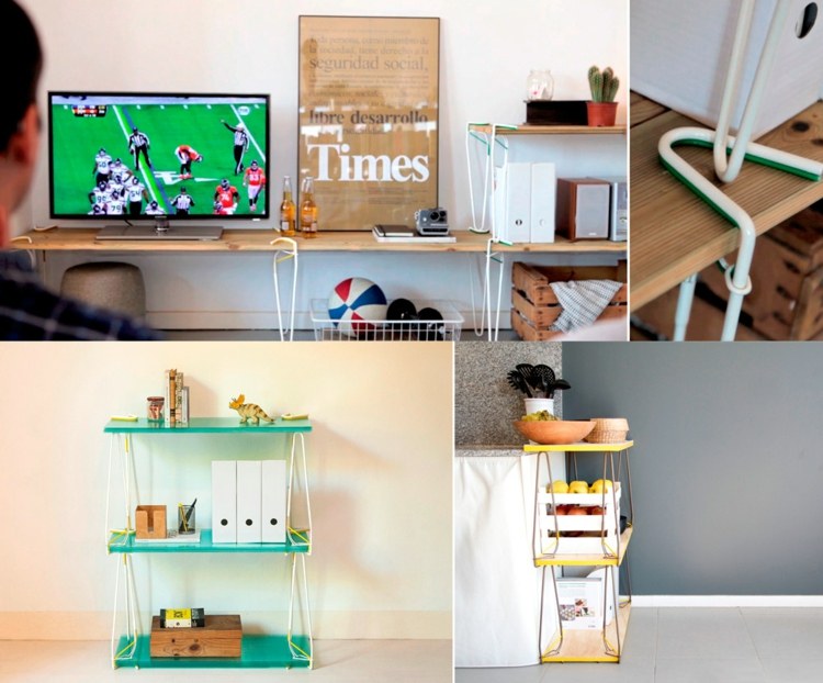 Snap este, de asemenea, un accesoriu util pentru construirea de rafturi și unități de perete întregi mobilier snap accesoriu raft lowboard mobilier camera de zi