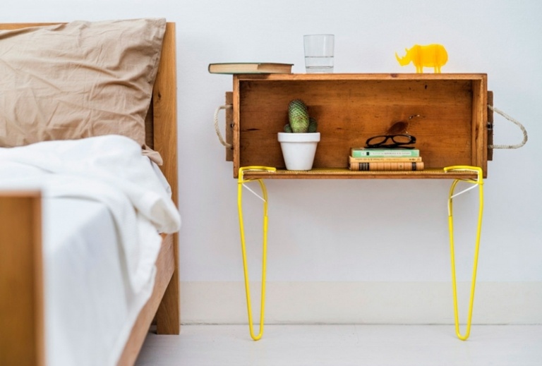 Accesoriu de mobilier Snap pentru construirea rapidă a unei largi varietăți de piese de mobilier accesoriu mobilier snap galben masă picior noptieră noptieră pat din lemn