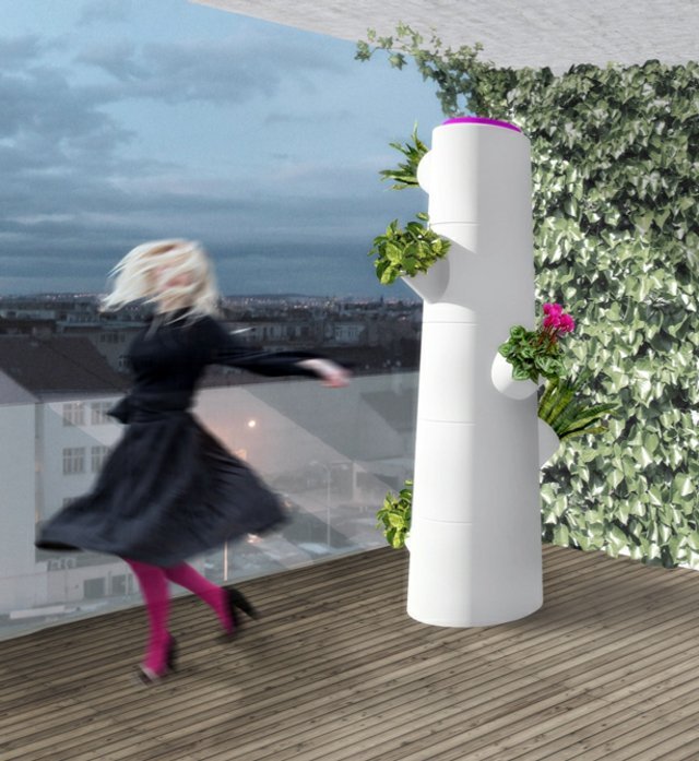 Ghivece de flori care economisesc spațiu, idee rece de perete verde Ghivece de flori perete verde idee rece mobilier modern