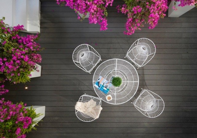Mobilier balcon din metal idei de design masuta de cafea Idei design mobilier masuta de cafea patru scaune
