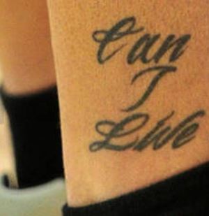 Tatuagem de Michael Can I Live