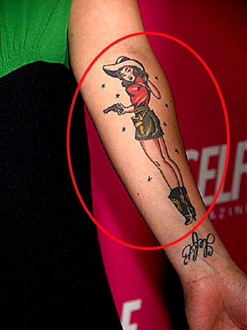 michelle branche-cowgirl tatouage